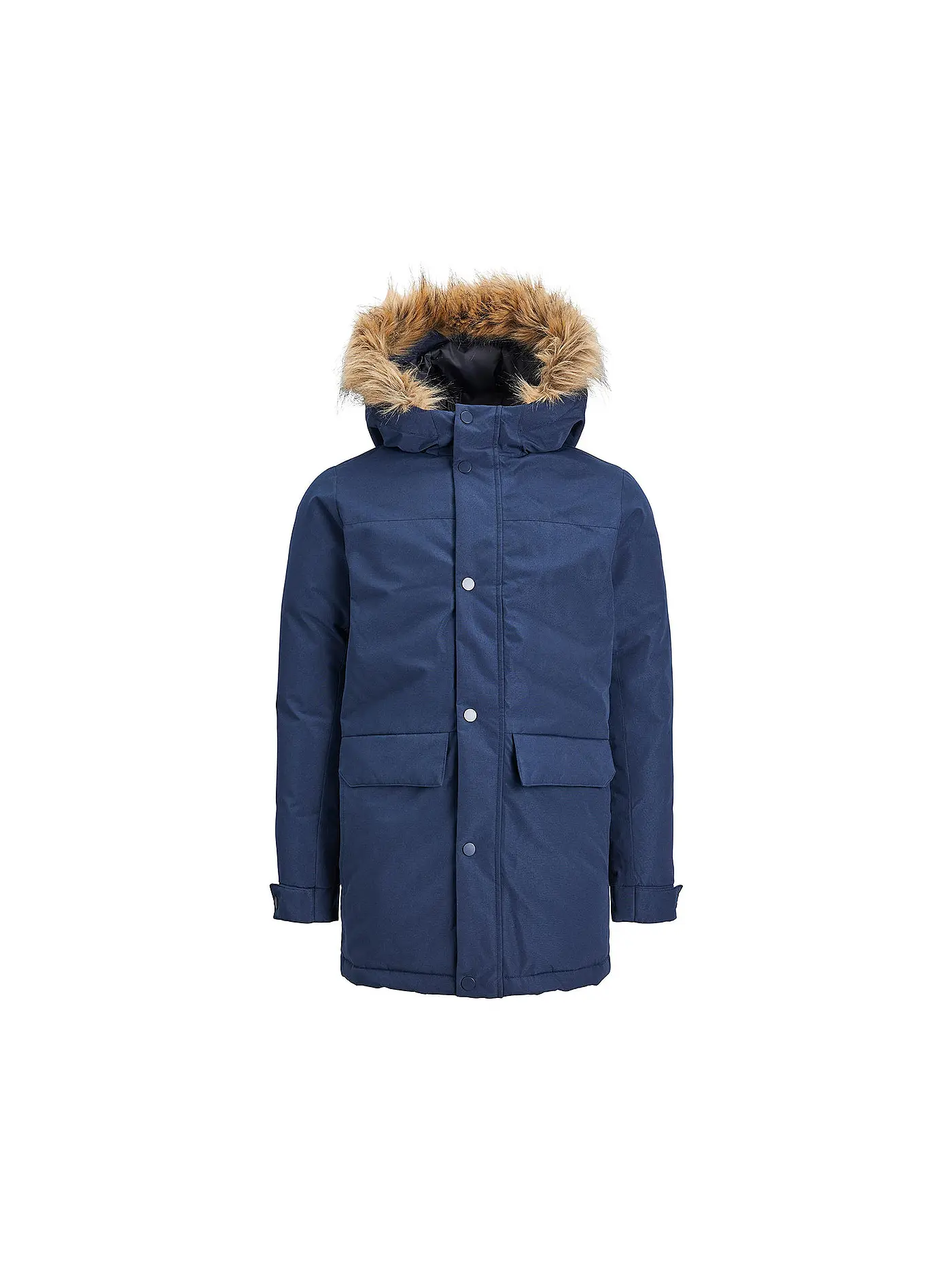 JACK & JONES | Jungen Parka JJCHAMP | dunkelblau